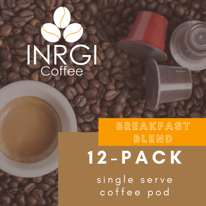 INRGI KCup: Breakfast Blend (12-Pack Single Serve Coffee Capsule)